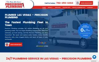 Precision Plumbing website