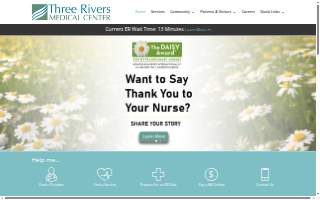 Three Rivers Medical Center website