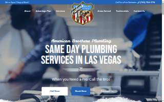American Brothers Plumbing Company Las Vegas website