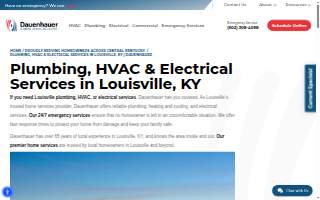 Dauenhauer Plumbing Heating Air & Electric of Louisville website