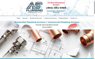 A & S Plumbing website