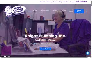 Knight Plumbing, Inc. website