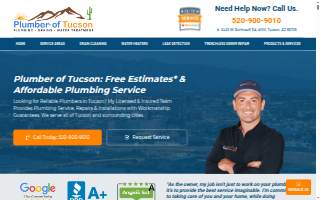 Plumber of Tucson website