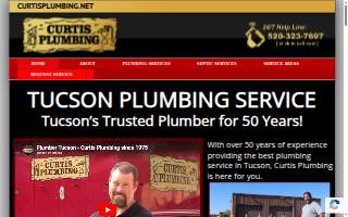 Curtis Plumbing website