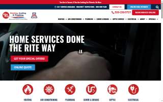 Rite Way Heating, Cooling & Plumbing website