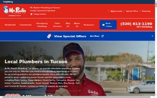 Mr. Rooter Plumbing of Tucson website