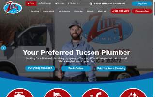 Zing Plumbing website