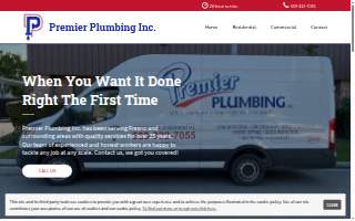 Premier Plumbing Inc. website