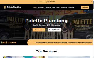 Palette Plumbing website