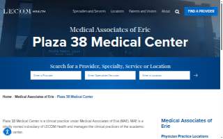 Plaza 38 Medical Center website