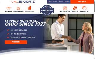 AAA Advanced Plumbing & Drain website