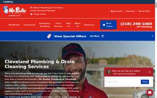 Mr. Rooter Plumbing of Cleveland website
