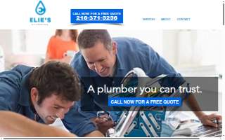 Elie's Plumbing, Sewer & Drain of Cleveland website