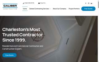 Caliber Construction, Inc. website