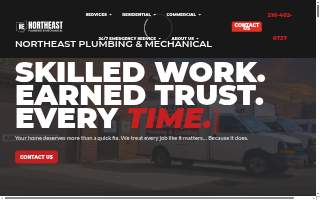 Northeast Plumbing & Mechanical website