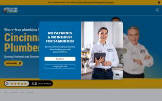 Benjamin Franklin Plumbing of Cincinnati website