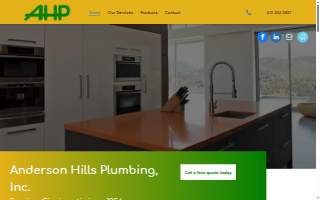 Anderson Hills Plumbing website