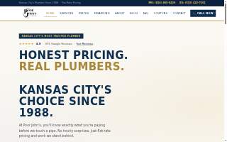 Poor John's Plumbing website
