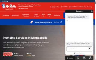 Mr. Rooter Plumbing of The Twin Cities website