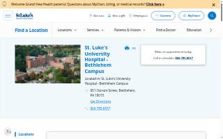 St Luke's Bethlehem website