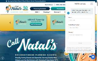 Natal's Air Conditioning, Plumbing & Electrical website