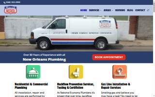 National Economy Plumbers website