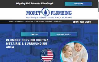 Moret Plumbing LLC website