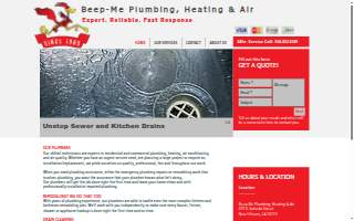Beep Me Plumbing & Heating website