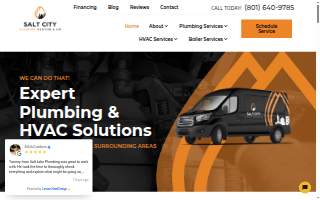 Salt City Plumbing, Heating & Air website