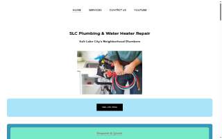 SLC Plumbing & Water Heater Repair website