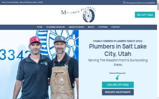 Millcreek Plumbing Inc. website