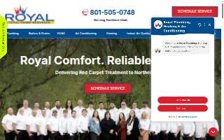Royal Plumbing, Heating & Air Conditioning website