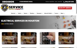 A1 Plus Electrical, Plumbing and Air website