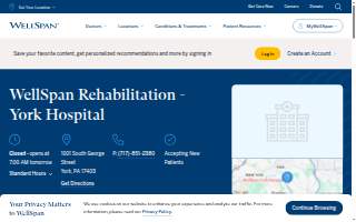 WellSpan Rehabilitation - York Hospital website