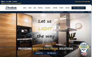 Protech Electrical Services website