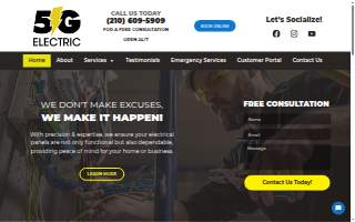 5G Electric LLC website