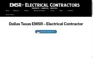 EMSR Electrical Contractors website