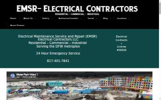 EMSR - Electrical Contractors - Fort Worth website