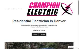 Champion Electric website
