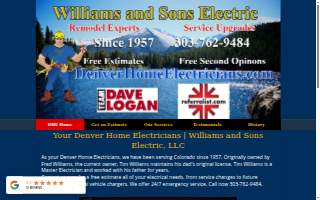 Williams and Sons Electric, LLC. website