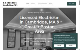 E/R Electric of Boston website