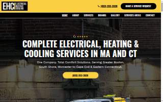 EHC Inc Electrical Heating Cooling website