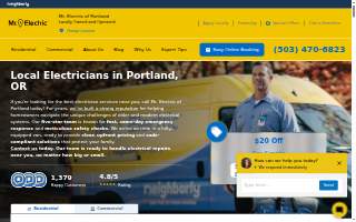 Mr. Electric of Portland website