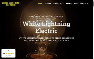 White Lightning Electric website