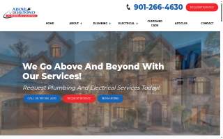 Above and Beyond Plumbing and Electric Company, Inc website