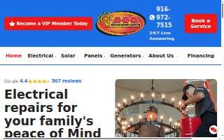 AAA Electrical Services website