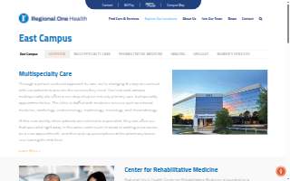 Regional One Health East Campus website