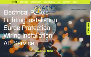 Acme Electrical Services website