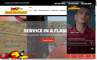 Small Jobs Electric, Inc. of Tampa website