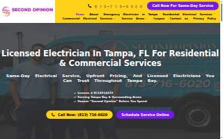 Second Opinion Electric of Tampa website